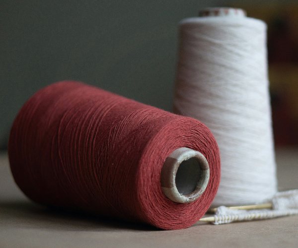 Colorful yarn threads